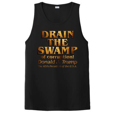 Drain The Swamp of Corruption! Donald Trump 45th President PosiCharge Competitor Tank