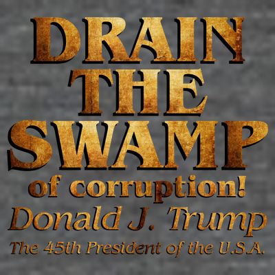 Drain The Swamp of Corruption! Donald Trump 45th President T-Shirt