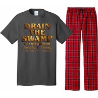 Drain The Swamp of Corruption! Donald Trump 45th President Pajama Set