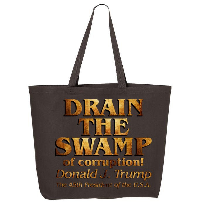 Drain The Swamp of Corruption! Donald Trump 45th President 25L Jumbo Tote