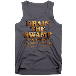 Drain The Swamp of Corruption! Donald Trump 45th President Tank Top