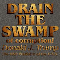 Drain The Swamp of Corruption! Donald Trump 45th President Cotton Canvas Backpack