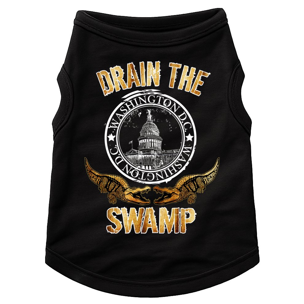 Drain The Swamp Washington DC Alligator Logo Trump Doggie Tank