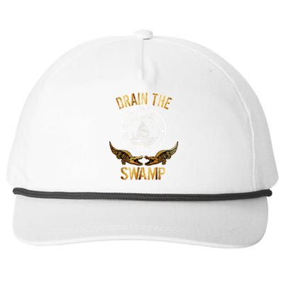 Drain The Swamp Washington DC Alligator Logo Trump Snapback Five-Panel Rope Hat