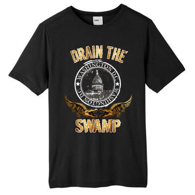 Drain The Swamp Washington DC Alligator Logo Trump Tall Fusion ChromaSoft Performance T-Shirt