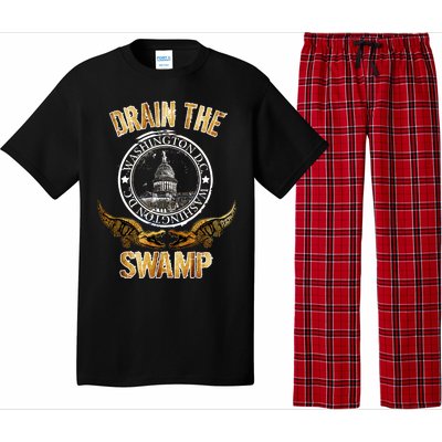 Drain The Swamp Washington DC Alligator Logo Trump Pajama Set