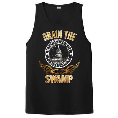 Drain The Swamp Washington DC Alligator Logo Trump PosiCharge Competitor Tank