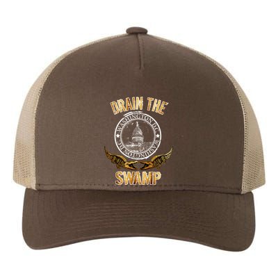 Drain The Swamp Washington DC Alligator Logo Trump Yupoong Adult 5-Panel Trucker Hat