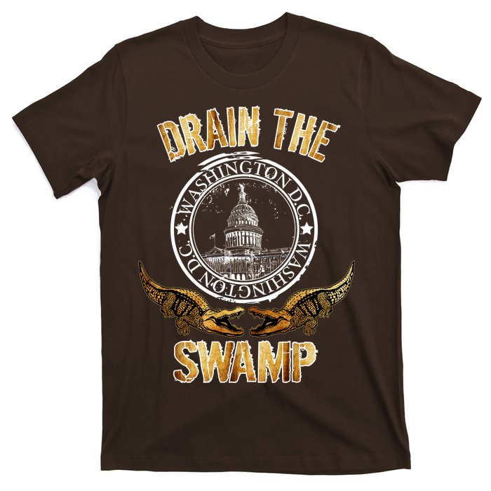 Drain The Swamp Washington DC Alligator Logo Trump T-Shirt