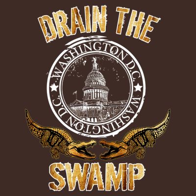 Drain The Swamp Washington DC Alligator Logo Trump T-Shirt