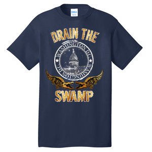 Drain The Swamp Washington DC Alligator Logo Trump Tall T-Shirt