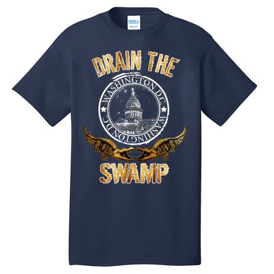 Drain The Swamp Washington DC Alligator Logo Trump Tall T-Shirt