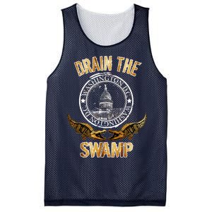 Drain The Swamp Washington DC Alligator Logo Trump Mesh Reversible Basketball Jersey Tank