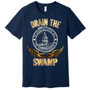 Drain The Swamp Washington DC Alligator Logo Trump Premium T-Shirt