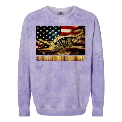 Drain The Swamp Washington DC Donald Trump President Colorblast Crewneck Sweatshirt