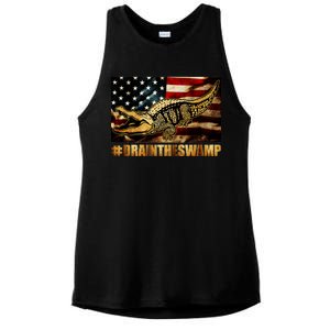 Drain The Swamp Washington DC Donald Trump President Ladies PosiCharge Tri-Blend Wicking Tank