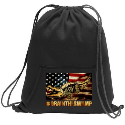 Drain The Swamp Washington DC Donald Trump President Sweatshirt Cinch Pack Bag