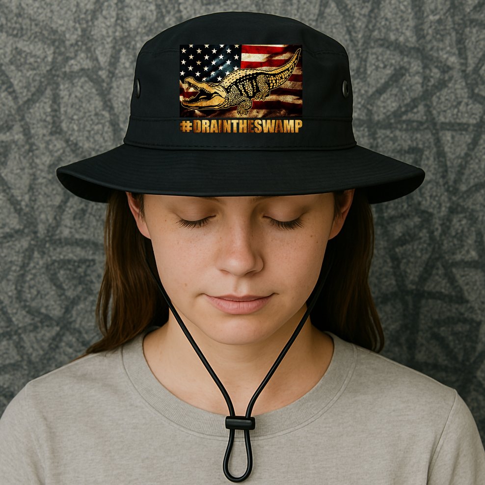 Drain The Swamp Washington DC Donald Trump President Bucket Hat