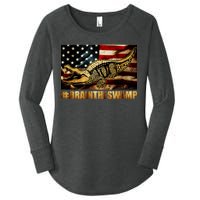 Drain The Swamp Washington DC Donald Trump President Women's Perfect Tri Tunic Long Sleeve Shirt