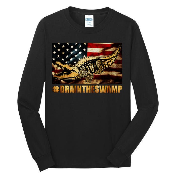 Drain The Swamp Washington DC Donald Trump President Tall Long Sleeve T-Shirt