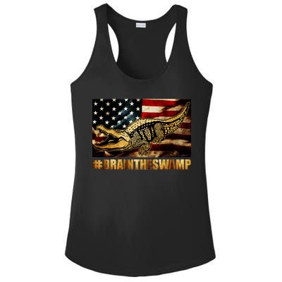 Drain The Swamp Washington DC Donald Trump President Ladies PosiCharge Competitor Racerback Tank