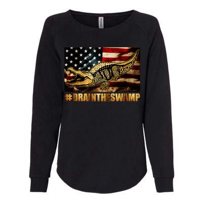 Drain The Swamp Washington DC Donald Trump President Womens California Wash Sweatshirt