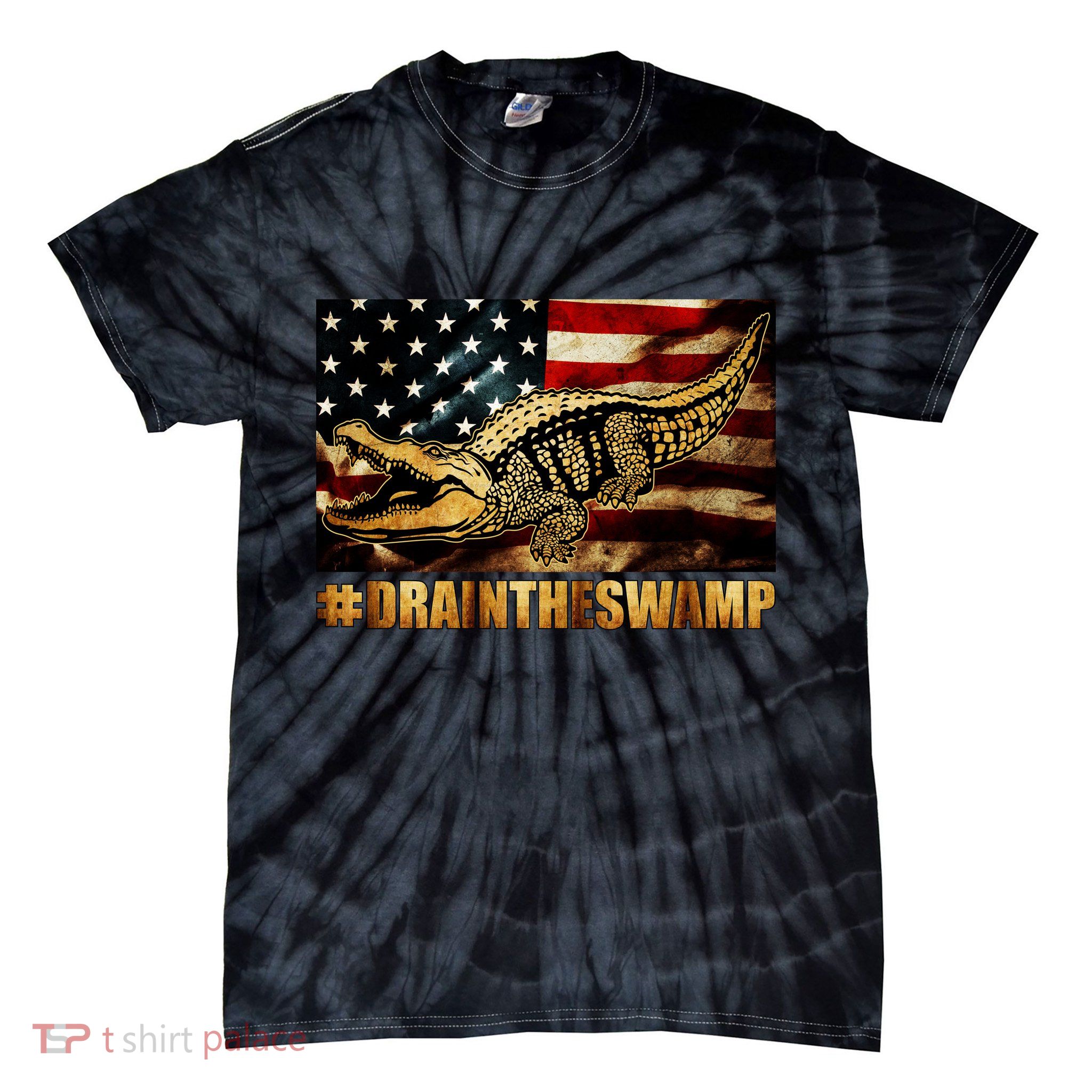 Drain The Swamp Washington DC Donald Trump President Tie-Dye T-Shirt
