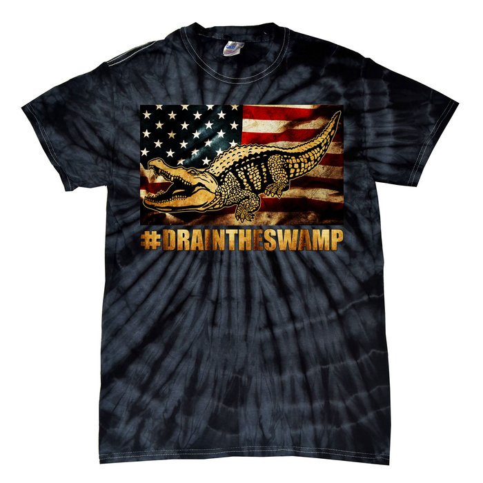 Drain The Swamp Washington DC Donald Trump President Tie-Dye T-Shirt