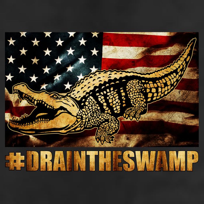 Drain The Swamp Washington DC Donald Trump President Trucker Hat