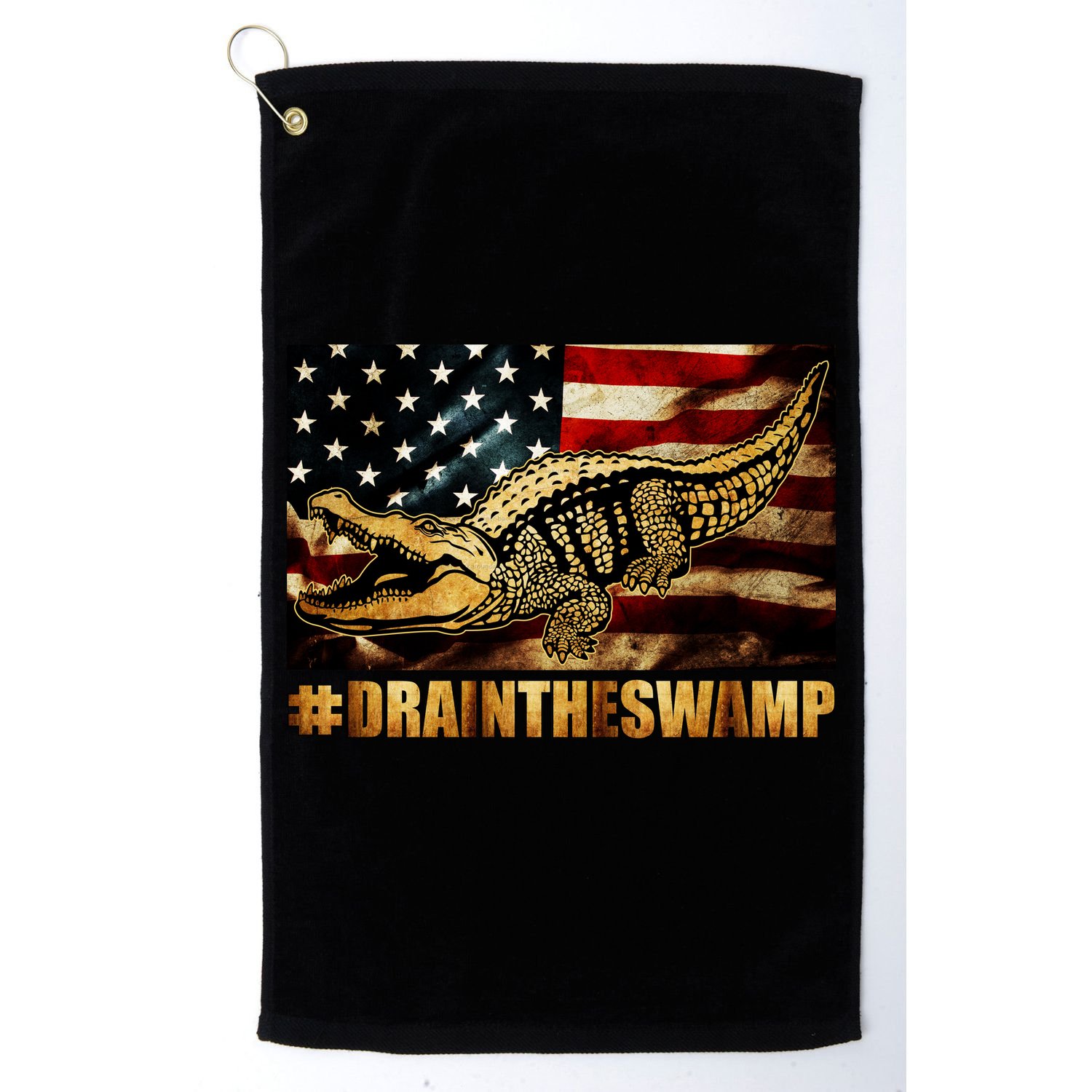 Drain The Swamp Washington DC Donald Trump President Golf Towel