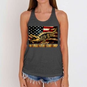 Drain The Swamp Washington DC Donald Trump President Women's Knotted Racerback Tank