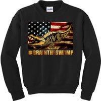 Drain The Swamp Washington DC Donald Trump President Kids Sweatshirt