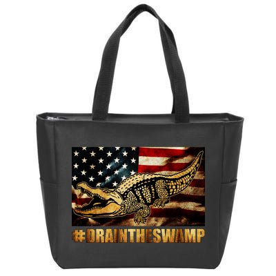 Drain The Swamp Washington DC Donald Trump President Zip Tote Bag