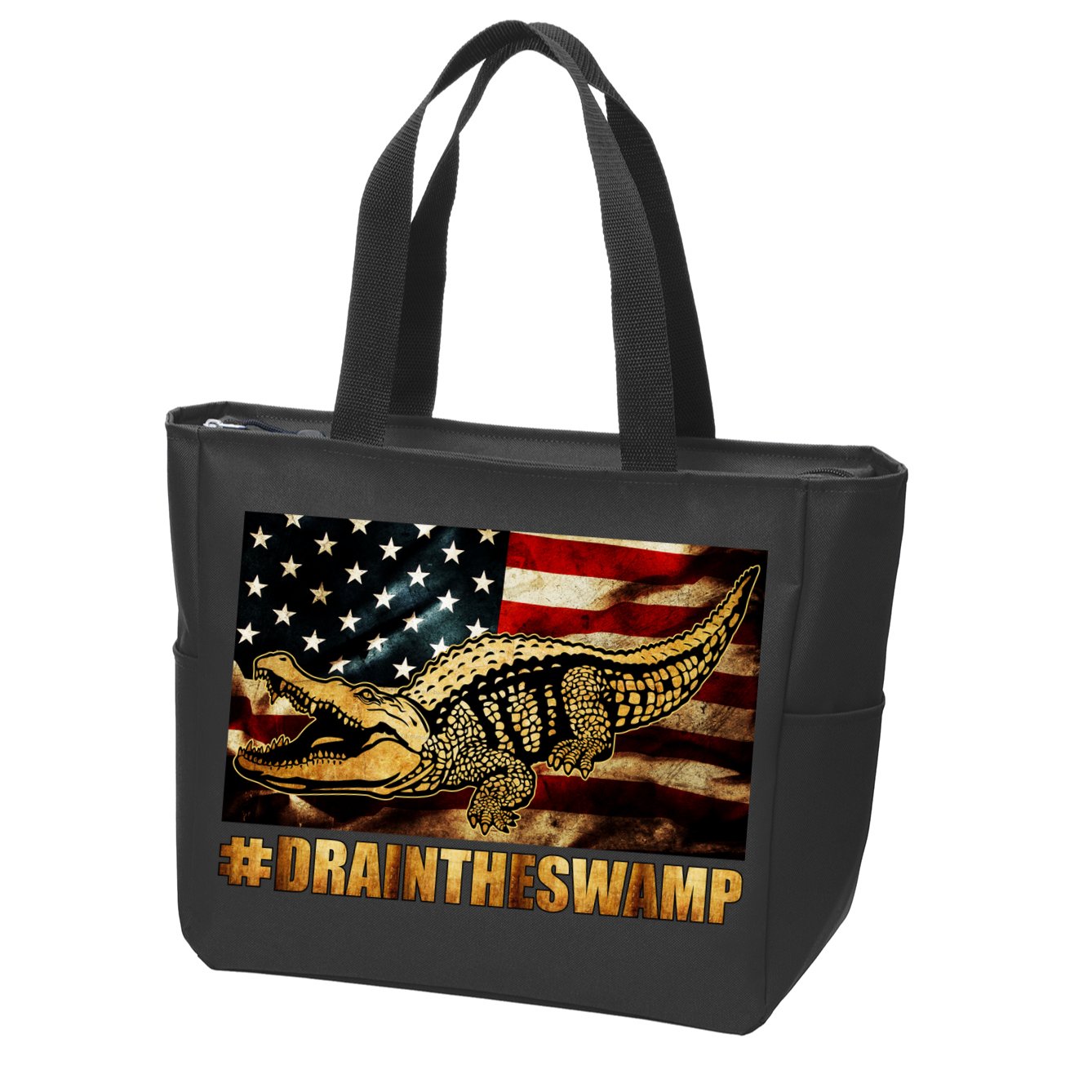 Drain The Swamp Washington DC Donald Trump President Zip Tote Bag