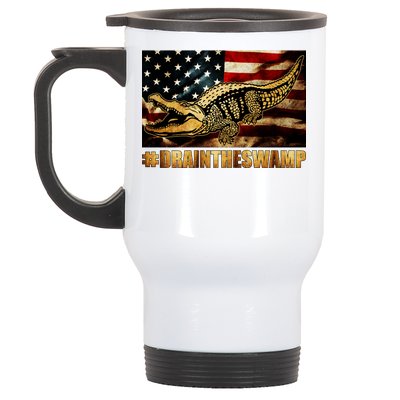 Drain The Swamp Washington DC Donald Trump President Stainless Steel Travel Mug