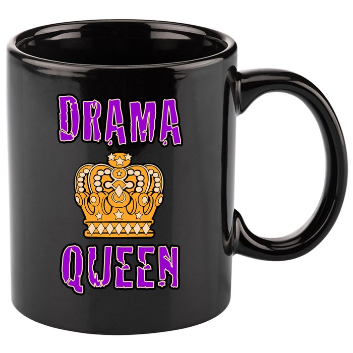 Drama Queen 11oz C Handle Ceramic Mug