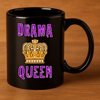 Drama Queen 11oz C Handle Ceramic Mug