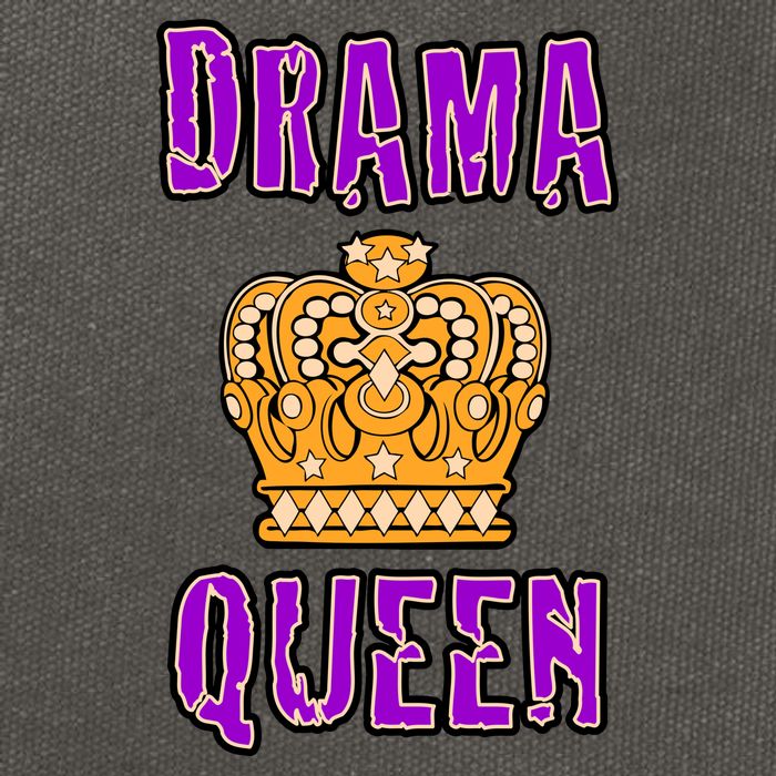 Drama Queen Cotton Canvas Backpack