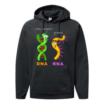 DNA RNA Biologist Biology Student Cell Science Performance Fleece Hoodie