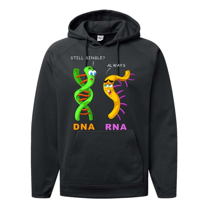 DNA RNA Biologist Biology Student Cell Science Performance Fleece Hoodie