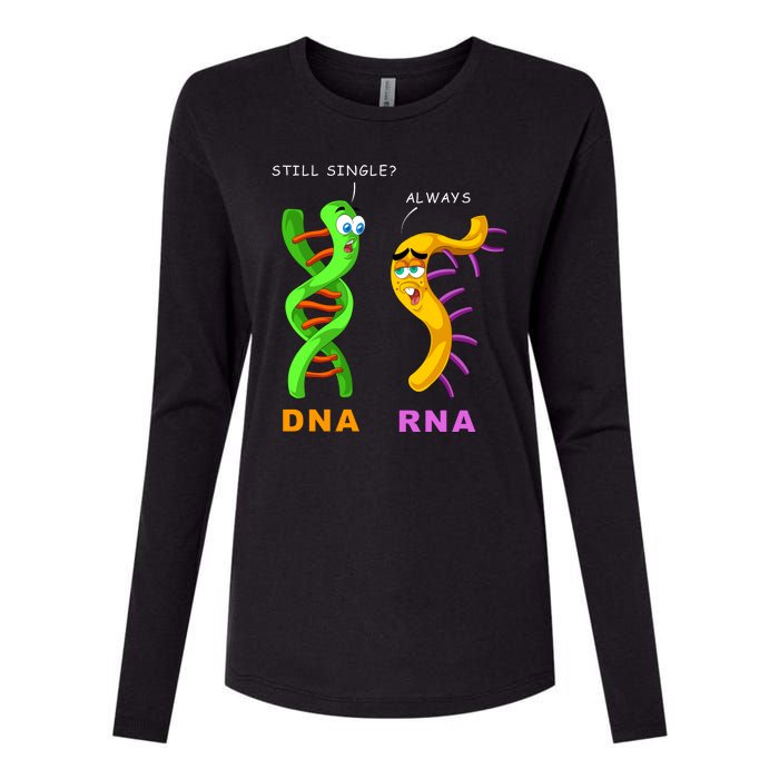 DNA RNA Biologist Biology Student Cell Science Womens Cotton Relaxed Long Sleeve T-Shirt