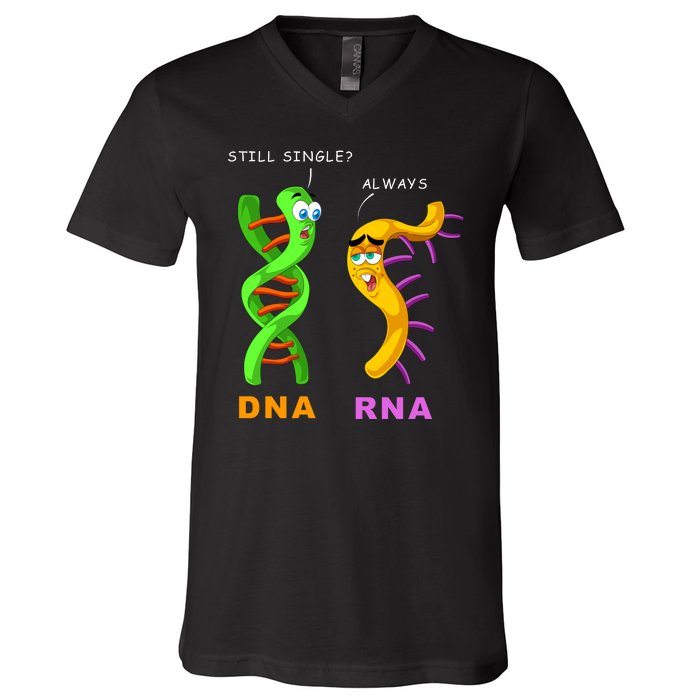 DNA RNA Biologist Biology Student Cell Science V-Neck T-Shirt