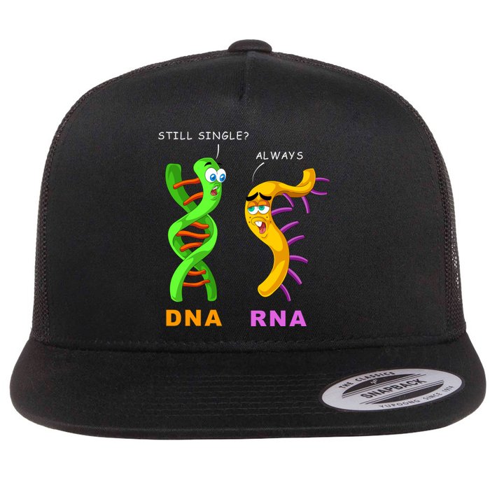 DNA RNA Biologist Biology Student Cell Science Flat Bill Trucker Hat