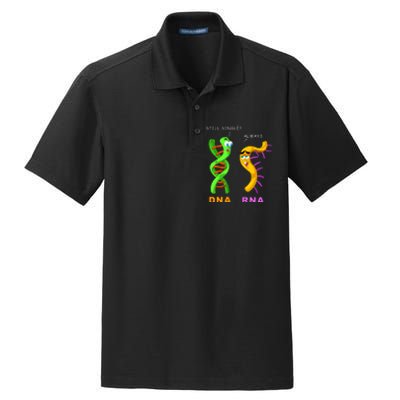 DNA RNA Biologist Biology Student Cell Science Dry Zone Grid Polo