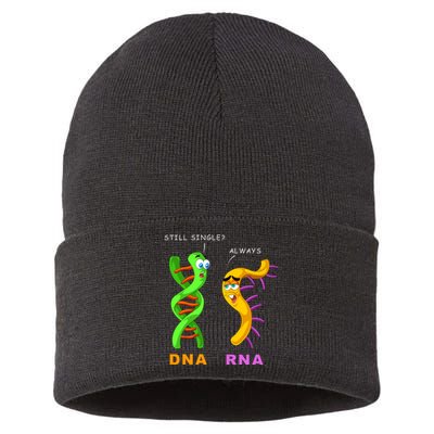 DNA RNA Biologist Biology Student Cell Science Sustainable Knit Beanie