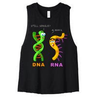 DNA RNA Biologist Biology Student Cell Science Women's Racerback Cropped Tank