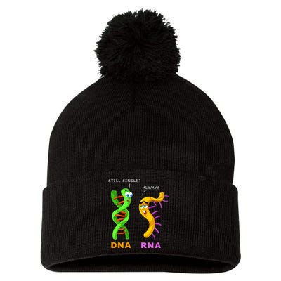 DNA RNA Biologist Biology Student Cell Science Pom Pom 12in Knit Beanie