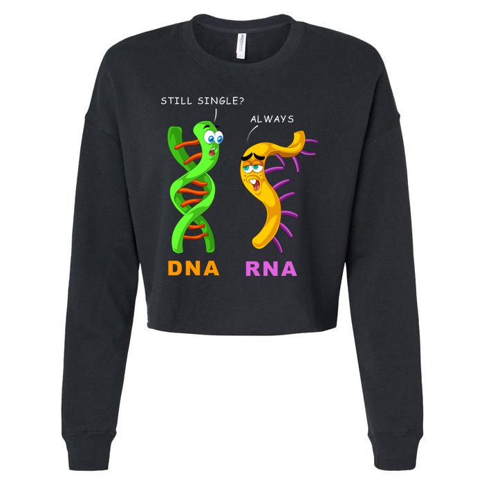 DNA RNA Biologist Biology Student Cell Science Cropped Pullover Crew