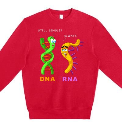 DNA RNA Biologist Biology Student Cell Science Premium Crewneck Sweatshirt