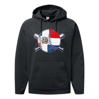 Dominican Republic Baseball Dominicana Performance Fleece Hoodie